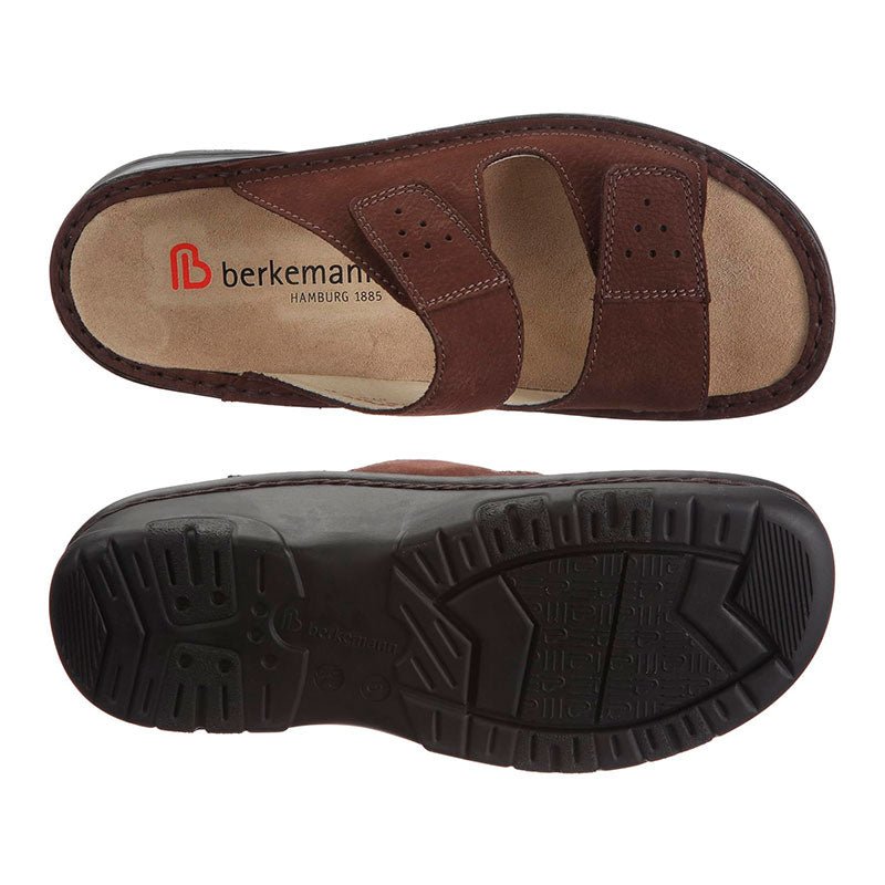 Berkemann herrtoffel i nubuck, Brun