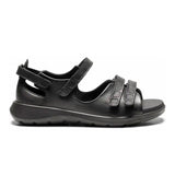 New Feet damsandal i skinn, Svart