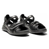New Feet damesandal i skind - Sort - Seniorshop