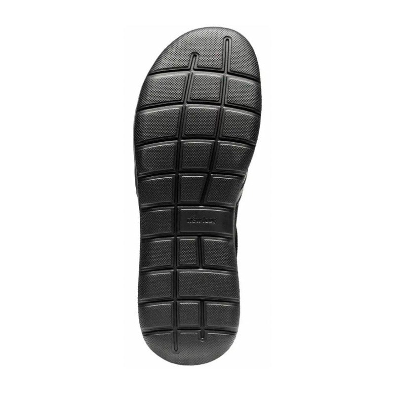 New Feet damsandal i skinn, Svart
