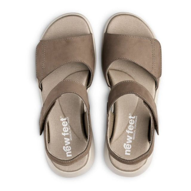 New Feet lätt damsandal, Sand