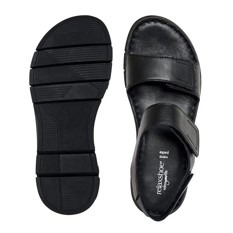 Damsandal, Svart, Relaxshoe