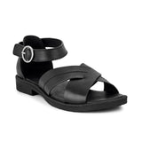 Green Comfort elegant damsandal, Svart
