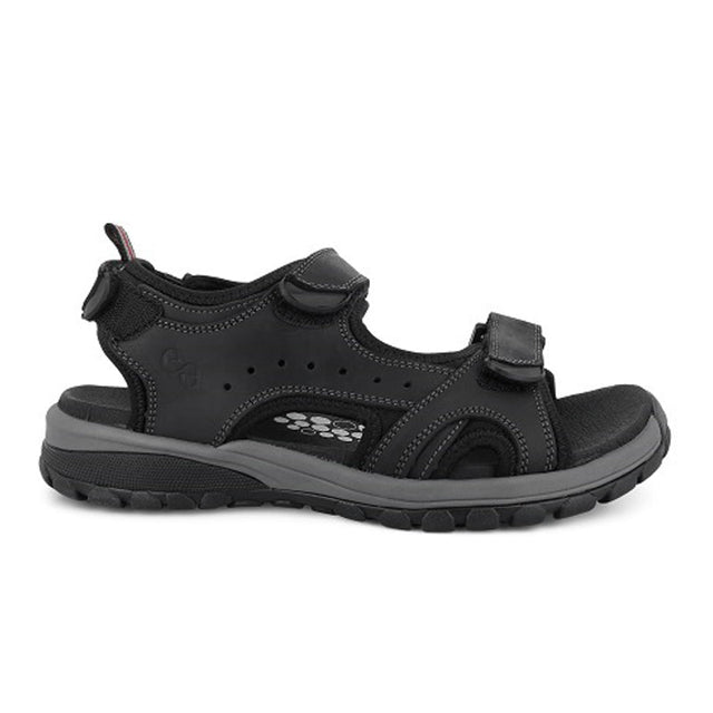 Green Comfort herresandal i nubuck - Sort