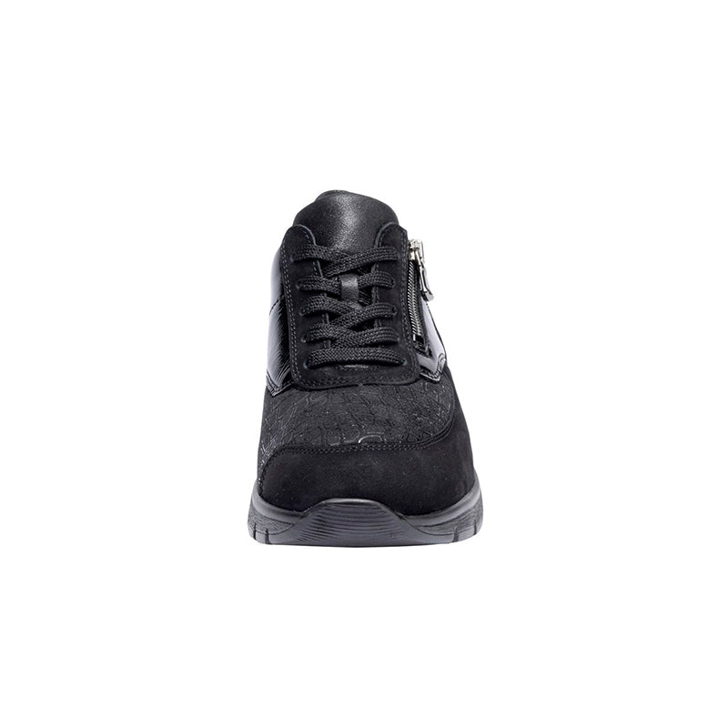 Damsneaker, Svart med print, Waldläufer