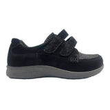 New Feet damesko med velcroluk - Sort - Seniorshop