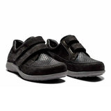 New Feet damesko med velcroluk - Sort - Seniorshop
