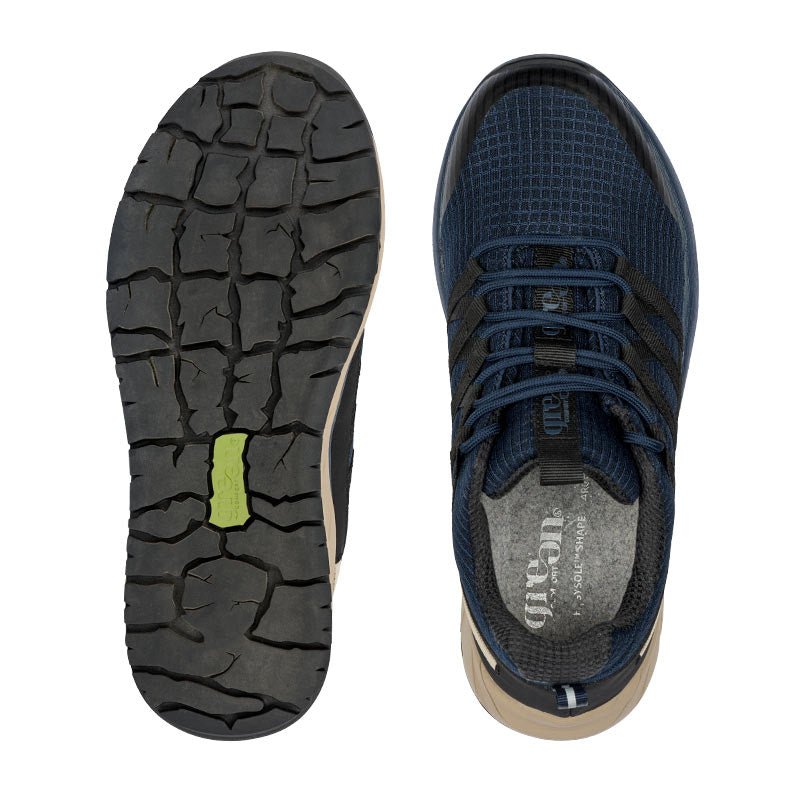 Sportig sneaker, Marinblå, Green Comfort