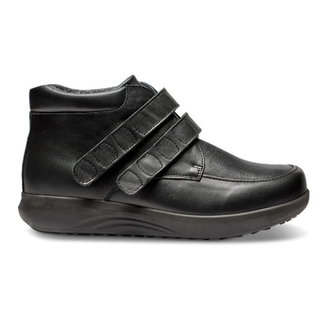 New Feet lav herrestøvle - Sort læder - Seniorshop