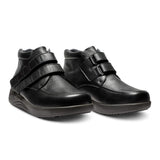 New Feet lav herrestøvle - Sort læder - Seniorshop