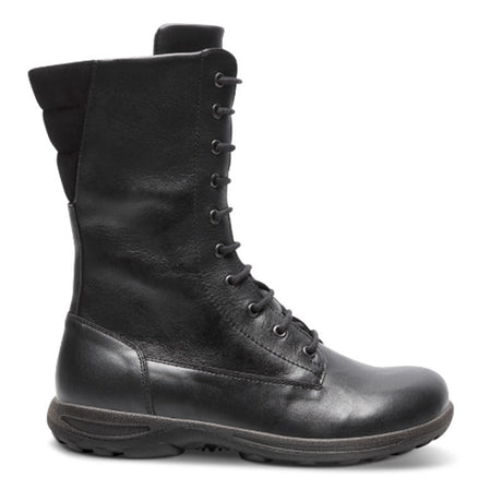 New Feet lang damestøvle - Sort - Seniorshop