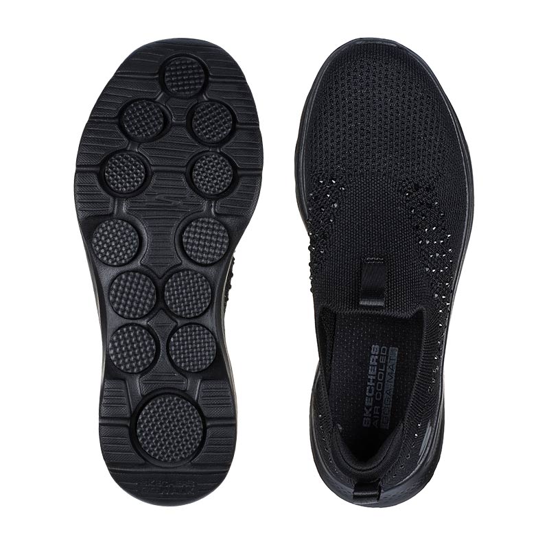 Damsneaker, Svart bling-bling, Skechers