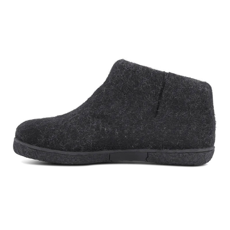 Green Comfort toffel i ullfilt, Svart