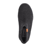 Green Comfort toffel i ullfilt, Svart