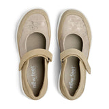 New Feet ballerina med velcro - Sand