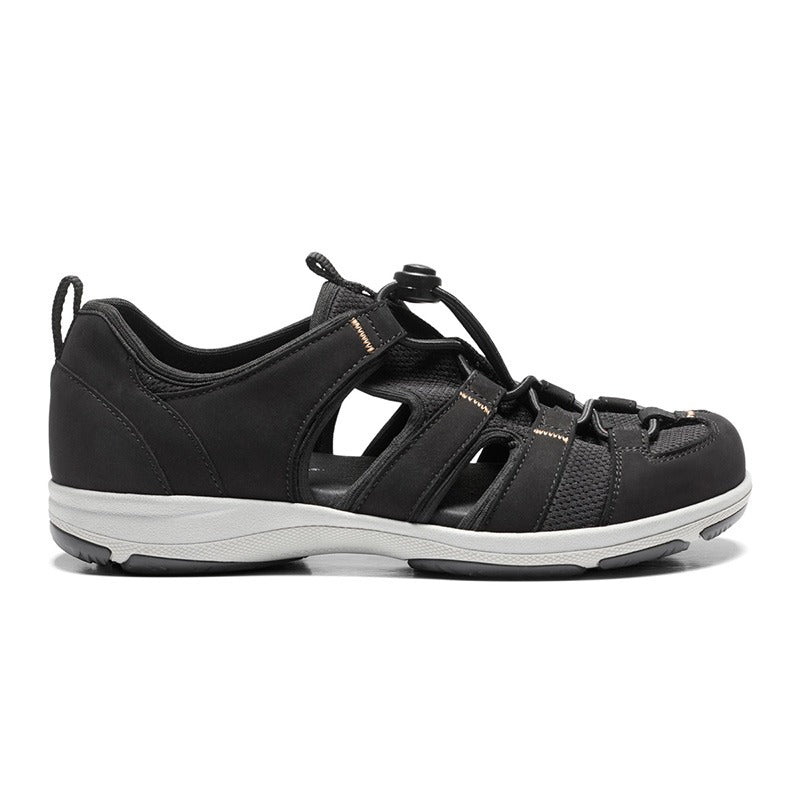 New Feet sportig damsandal, Svart