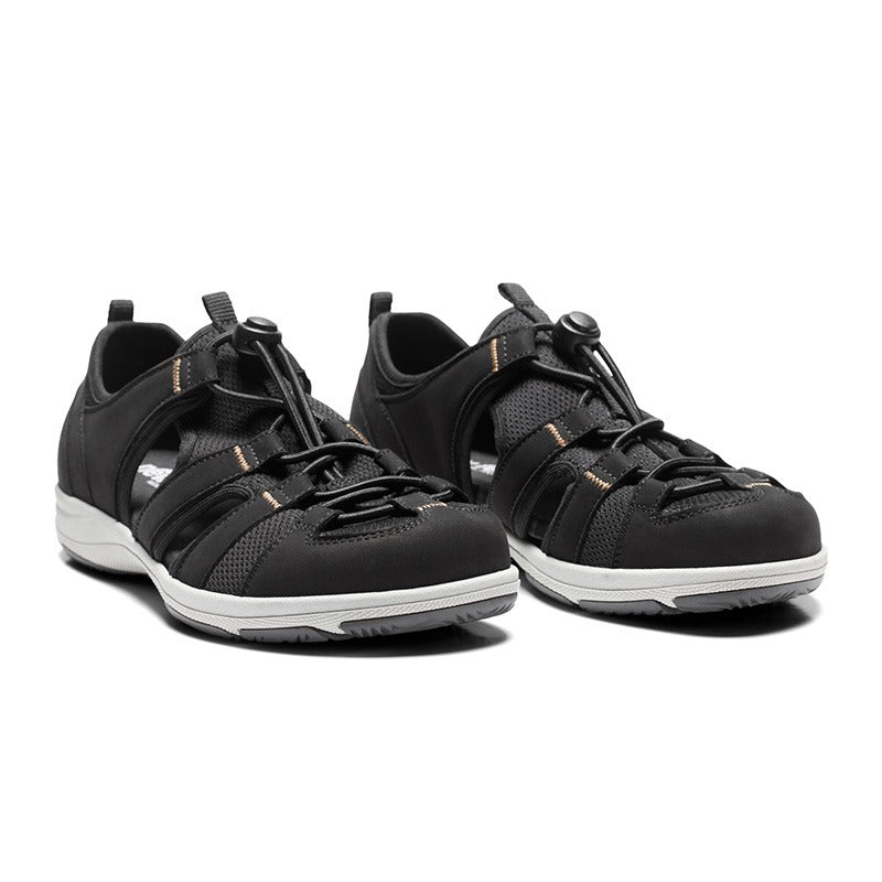 New Feet sportig damsandal, Svart