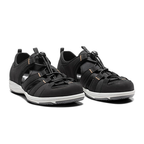 New Feet sporty damesandal - Sort - Seniorshop