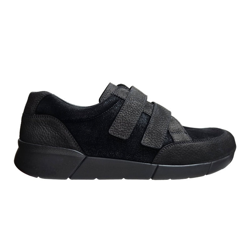 Berkemann herresko med velcro - Sort