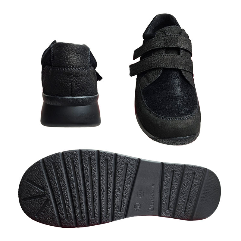 Berkemann herresko med velcro - Sort