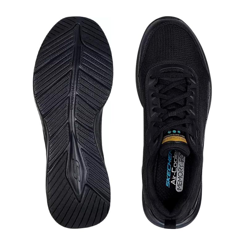 Skechers vattentät herrsneaker, Svart