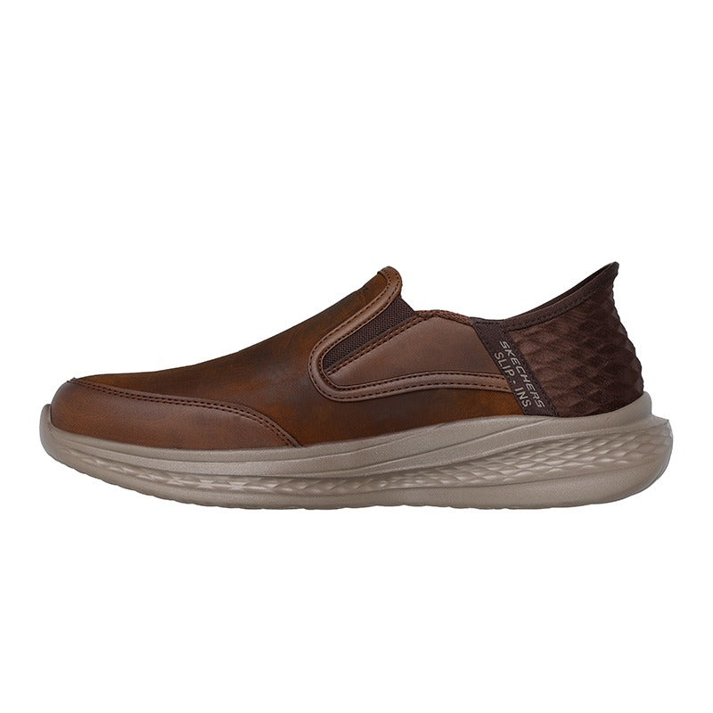 Slip-in herrskor, Brun, Skechers