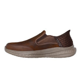 Slip-in herrskor, Brun, Skechers