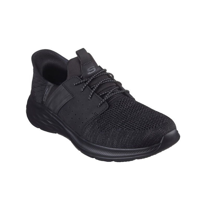 Skechers lätt slip-in herrsko, Svart