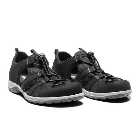  New Feet sportig herrsandal, Svart
