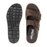 New Feet åben damesandal - Brun