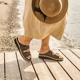New Feet åben damesandal - Brun