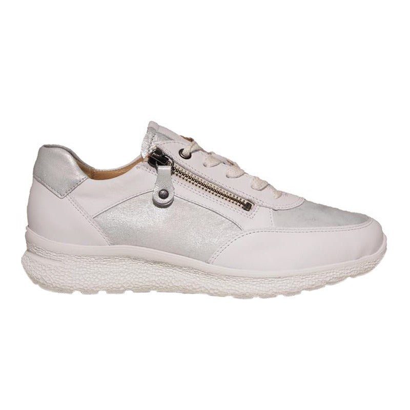 Hartjes damsneaker, Vit/Silver