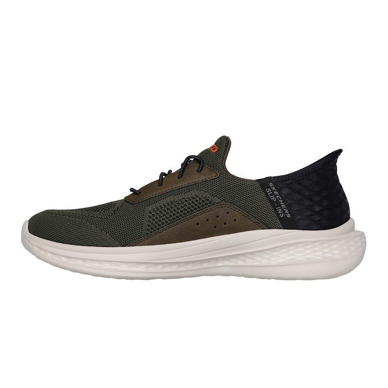 Skechers slip-in herrsneaker, Olivgrön