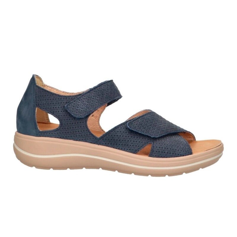 Hartjes damsandal med hälkappa - Blå