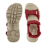 Green Comfort trekking damesandal - Rød - Seniorshop