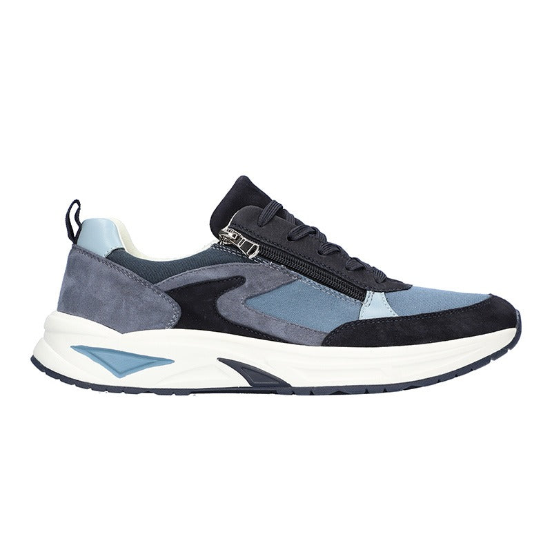Smart herrsneaker, Blå, Waldläufer