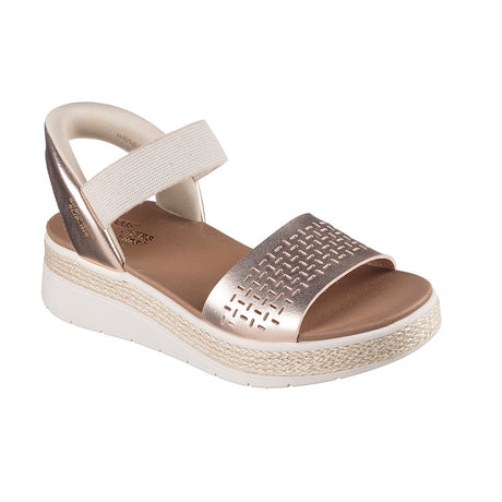 Skechers slip-in damesandal - Rosaguld