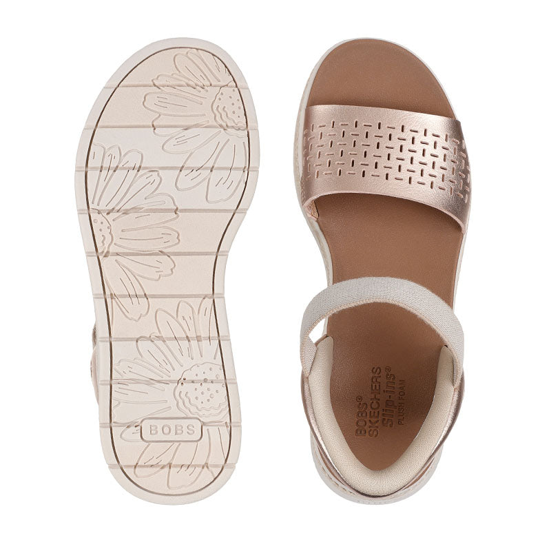 Skechers slip-in damesandal - Rosaguld