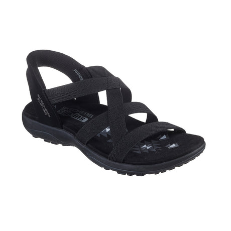 Skechers slip-in damesandal - Sort