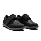 New Feet damesko med velcrorem - Sort - Seniorshop