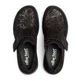 New Feet damsko med kardborreband, Svart