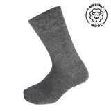 Diabetesstrømpe med merinould - Grå - Seniorshop