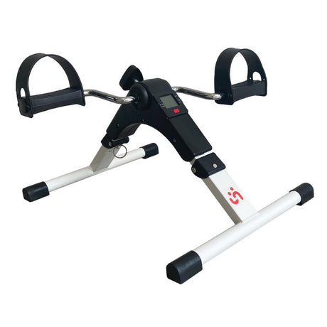 Foldbar digital pedaltræner - Hvid - Seniorshop