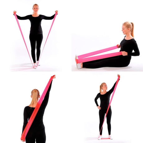 Træningsbånd i 3 styrker - 120 cm