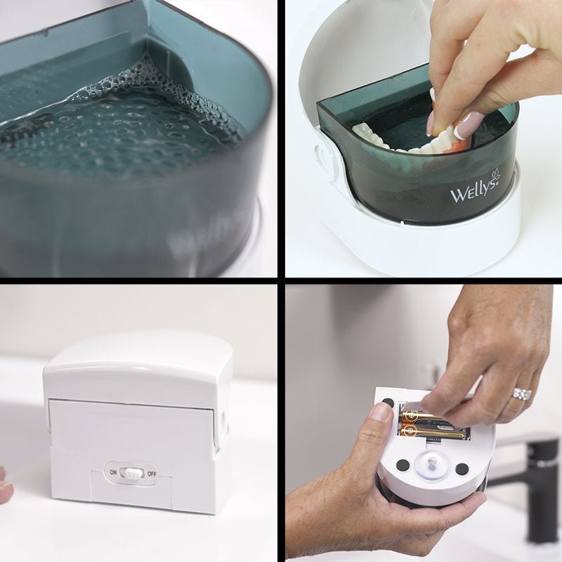 Automatisk rengörare för tandproteser och smycken