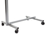 Sengebord med hjul i lyst træ - Seniorshop