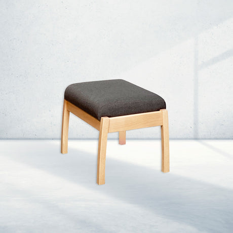 Farstrup 5699 skammel, Lysnet bøg/Medley dark grey