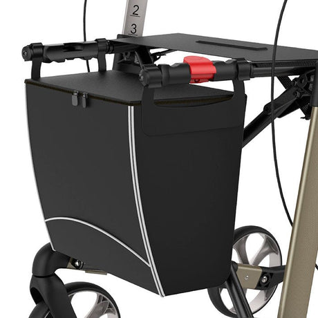 Vandafvisende taske med lynlås til rollator - Seniorshop
