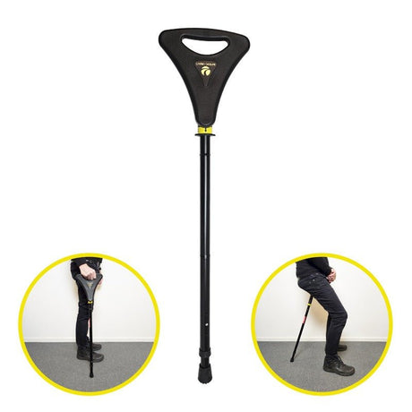 Klapstol - stok med ét ben - Seniorshop