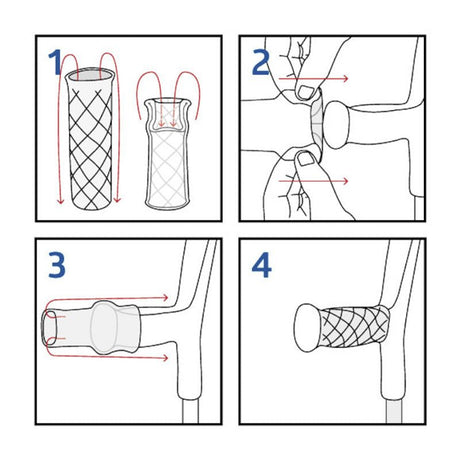 Skridsikre overtræk til krykker - Seniorshop